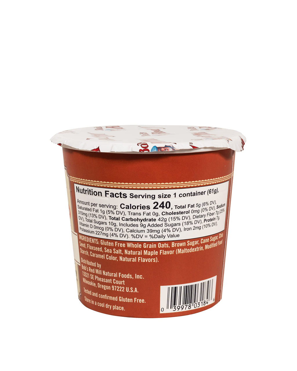 Maple & Brown Sugar Oatmeal Cup, 2.15 Ounce (Pack of 12) R8795