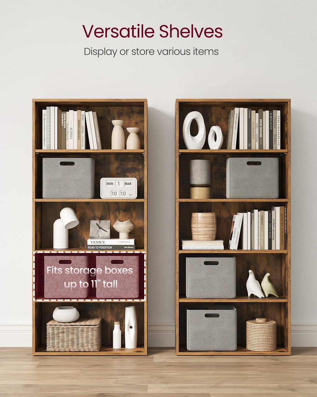 5-Tier Bookshelf Storage Organizer M501