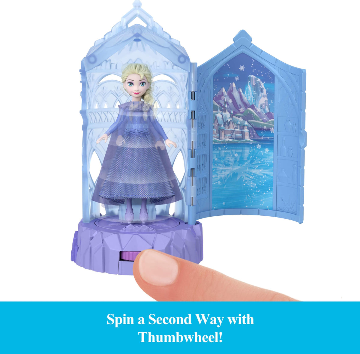Small Dolls & Mini Castle Playsets with Spinning Doll Reveal Q363
