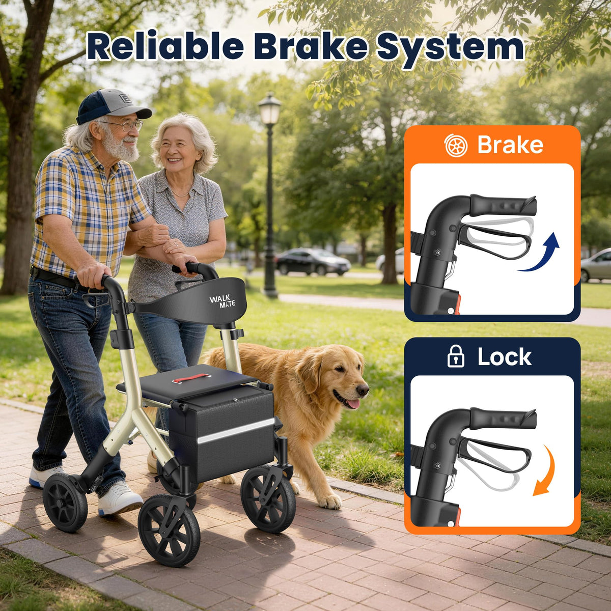 Rollator Walker with Seat K506