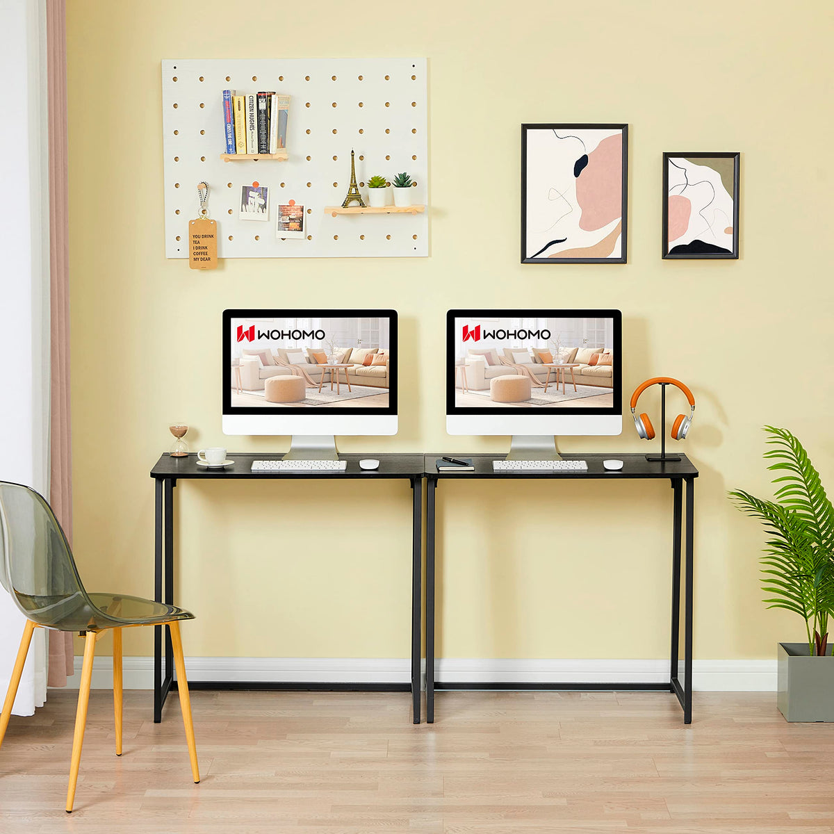 Black Folding Desk A393