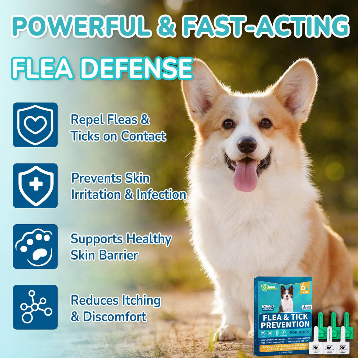 Flea and Tick Prevention for Medium Dogs U6812