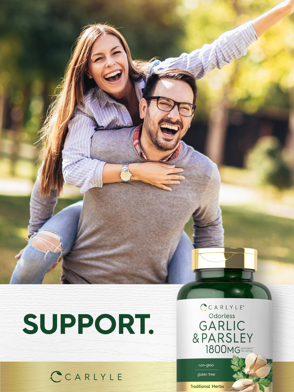 Odorless Garlic & Parsley Supplement 200 Softgels N802362