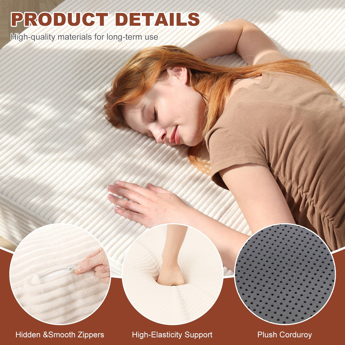 6-Inch Tri-Fold Foldable Mattress K464