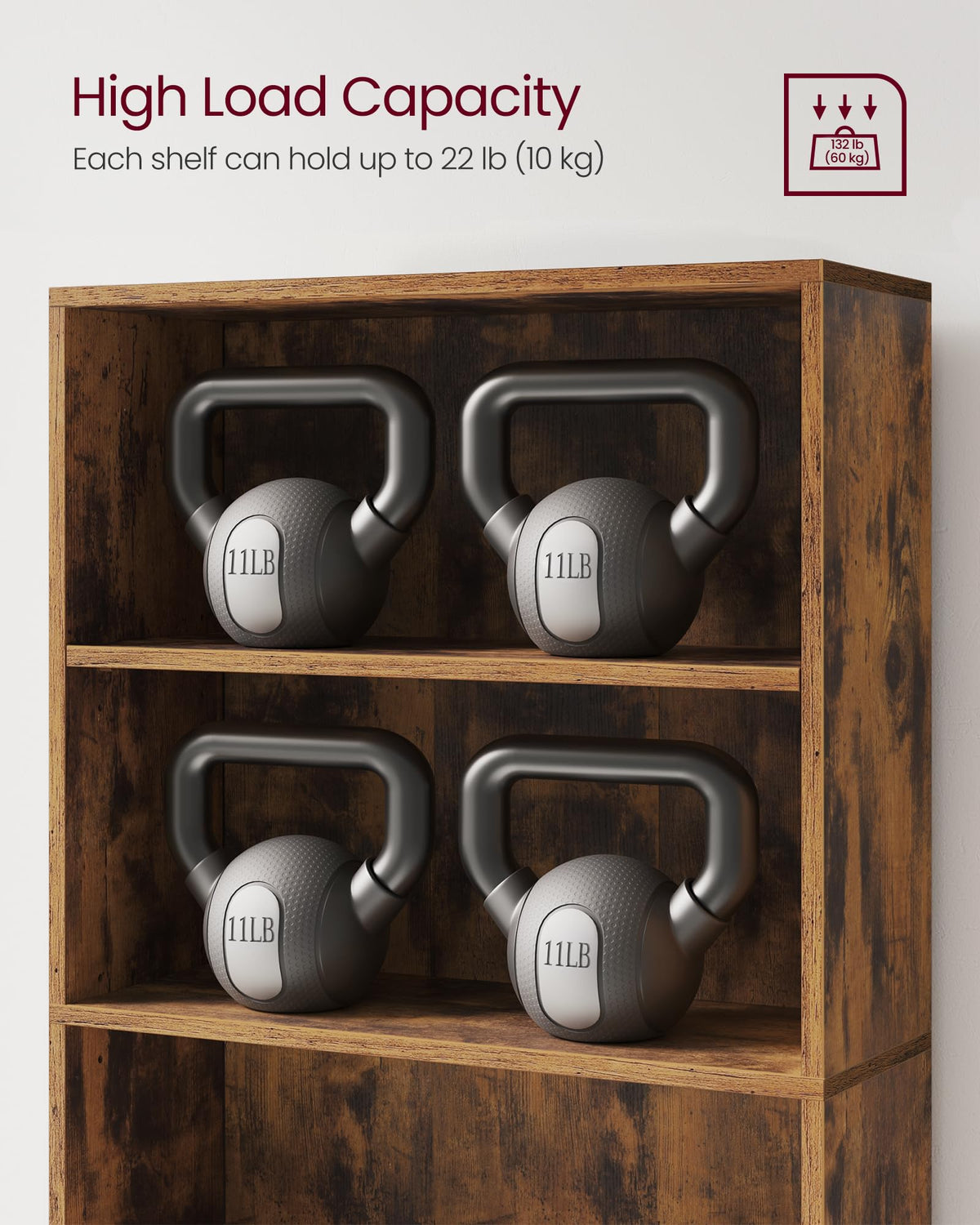 5-Tier Bookshelf Storage Organizer M501