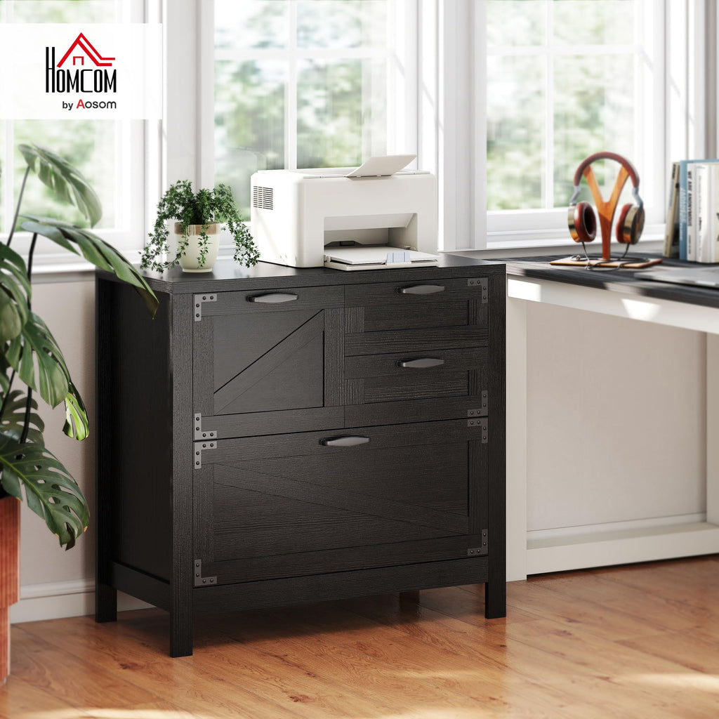 Black 4 Drawer File Cabinet W155361