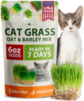 6 oz Heirloom Barley & Oat Cat Grass Seeds Z82222
