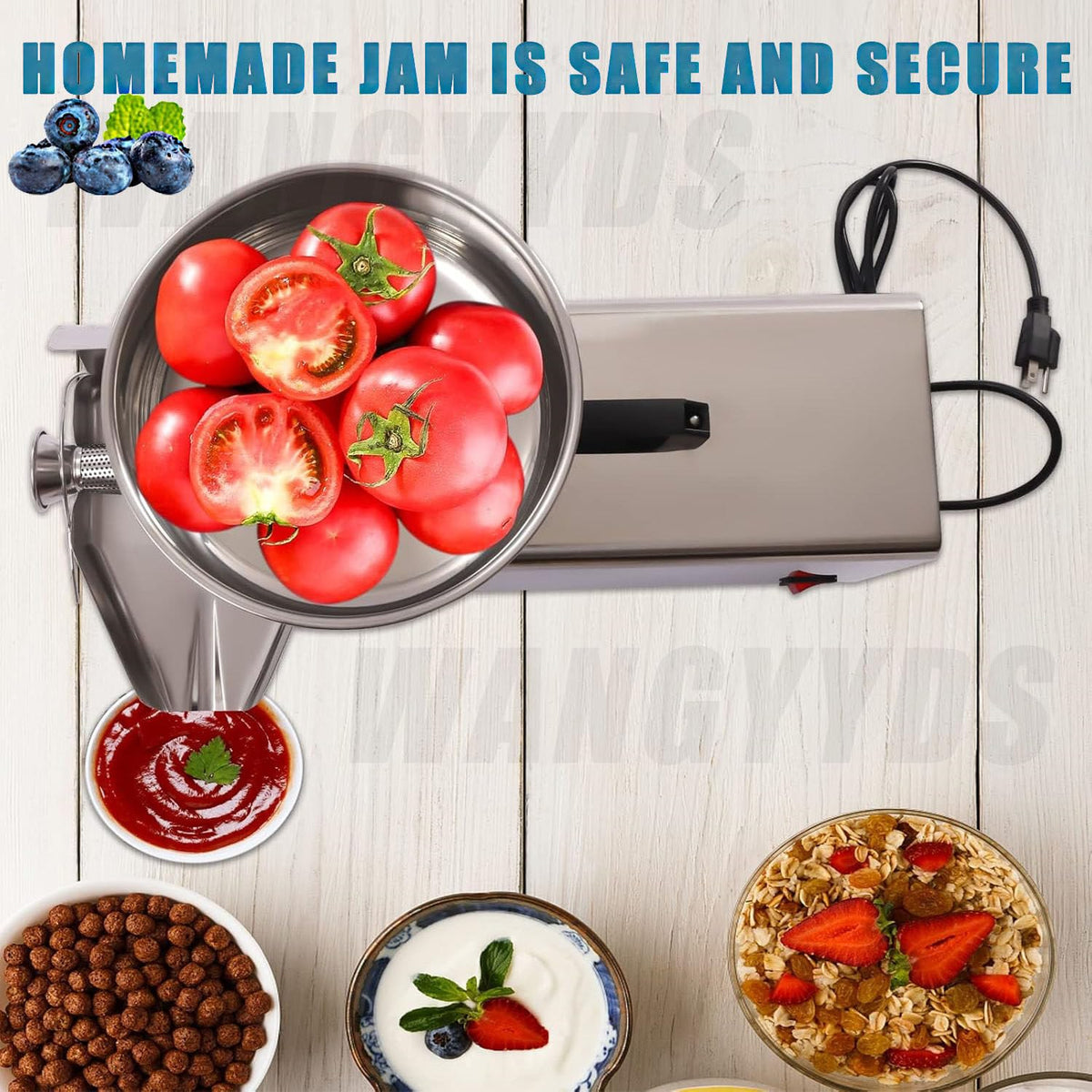 450W Stainless Steel Electric Tomato Strainer A27987