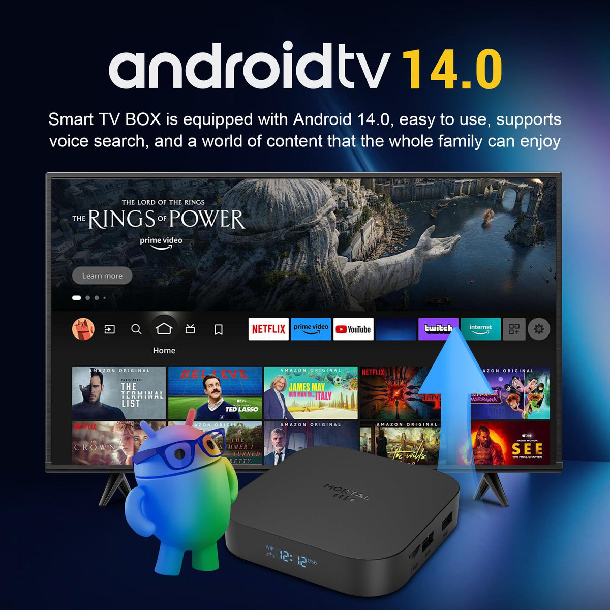 Android 14 TV Box 8K Ultra HD 2GB RAM 16GB ROM G79744