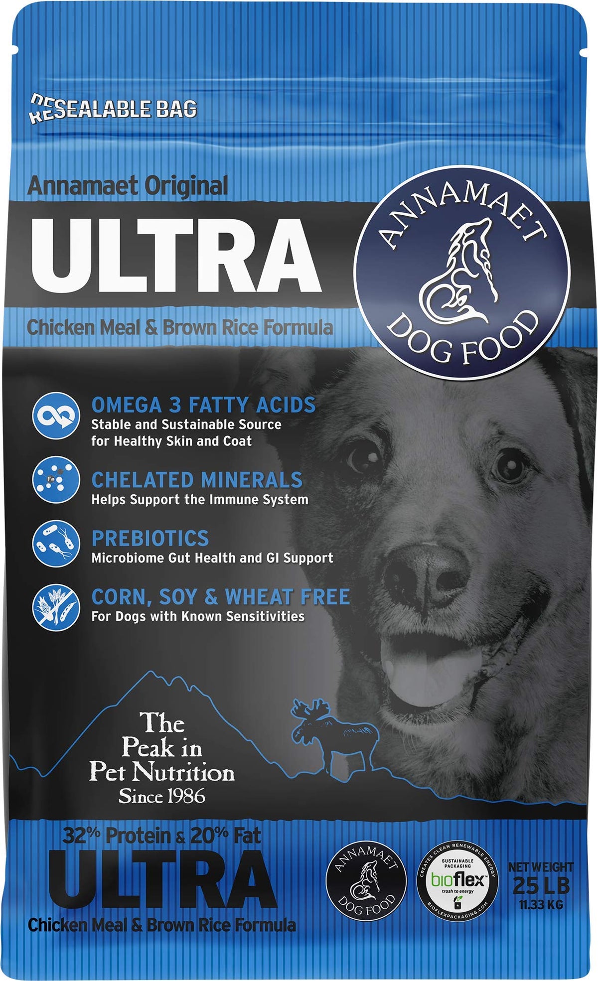 Chicken & Brown Rice Dry Dog Food 25-lb Bag J9219