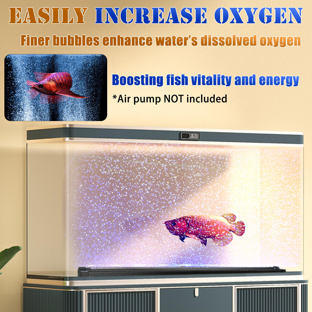 App-Controlled LED Aquarium Light with Nano Air Bubble I3555