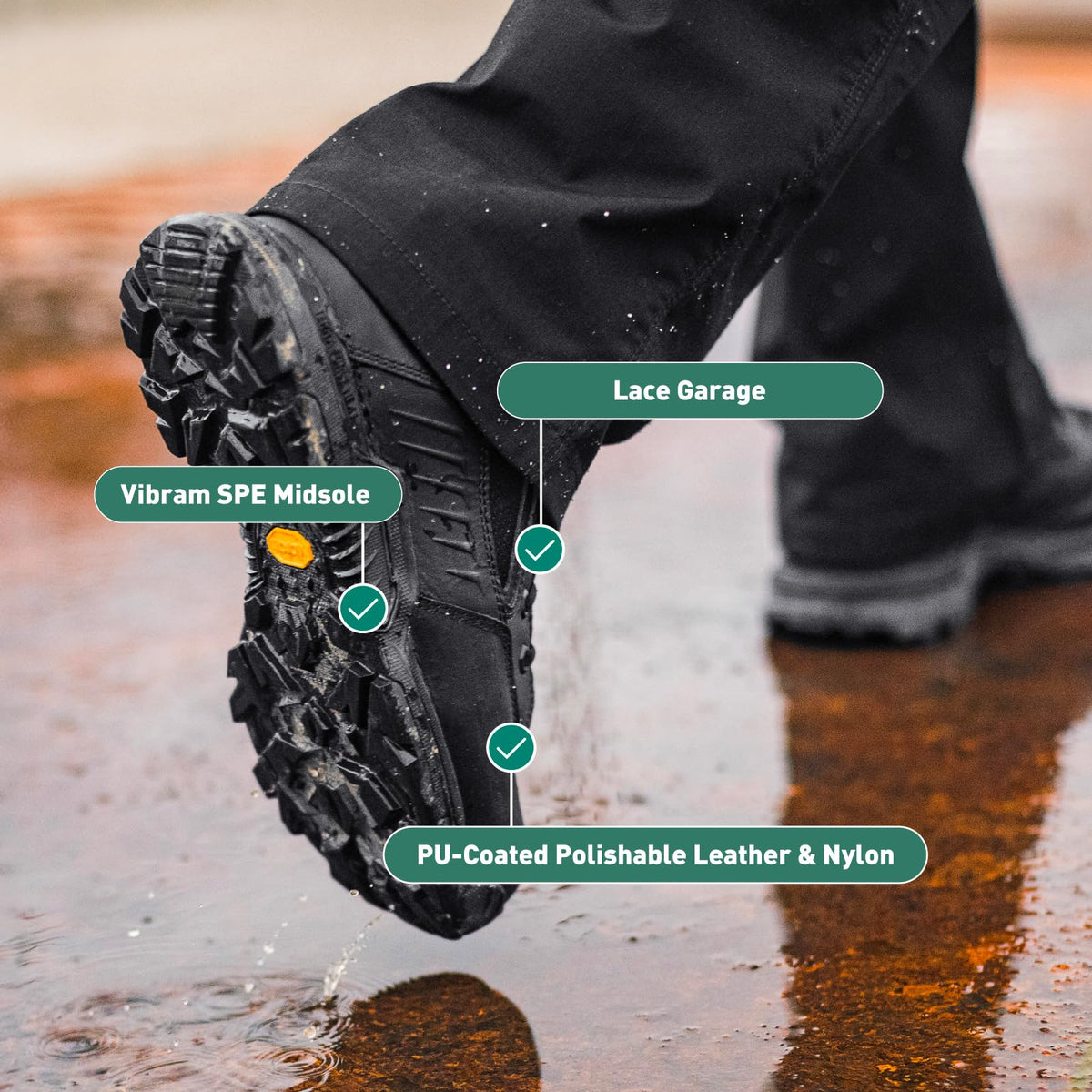 Waterproof Side-Zip Boots D362498