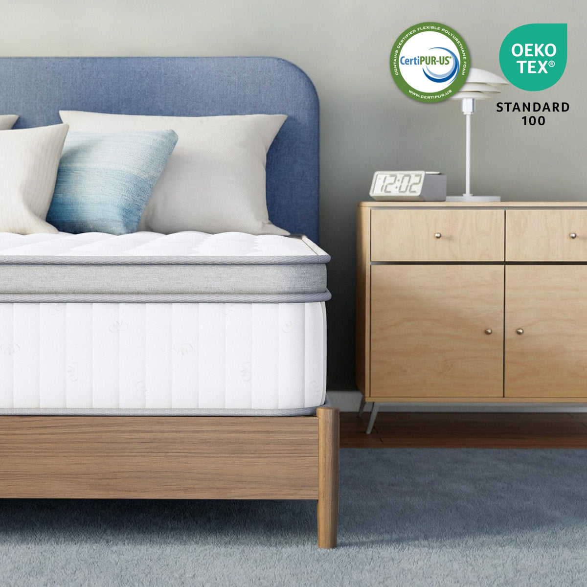 Full Size 10 Inch Hybrid Pocket Spring Mattress B878