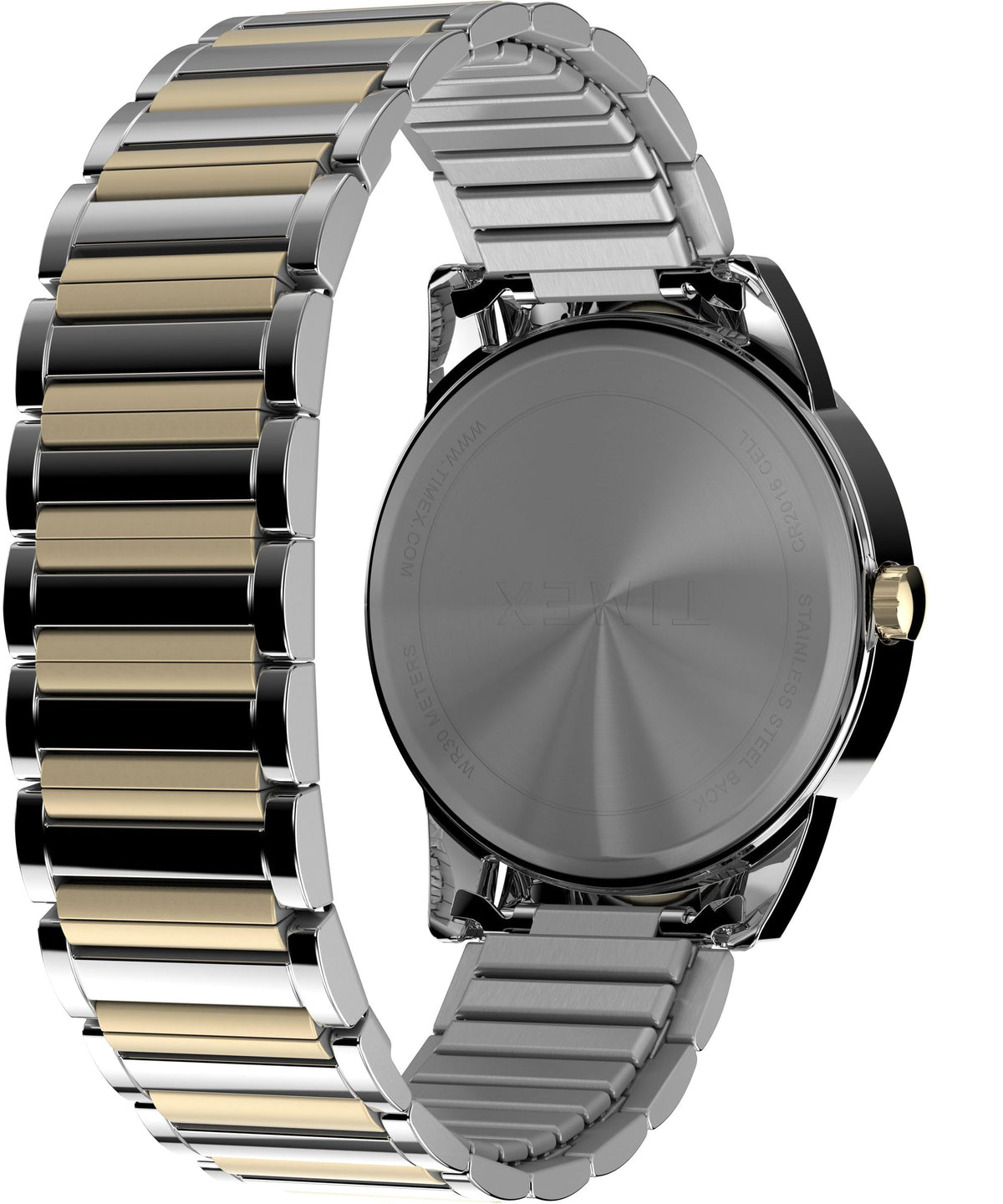 Men's 40mm Watch Two-Tone Expansion Band White Dial T208585
