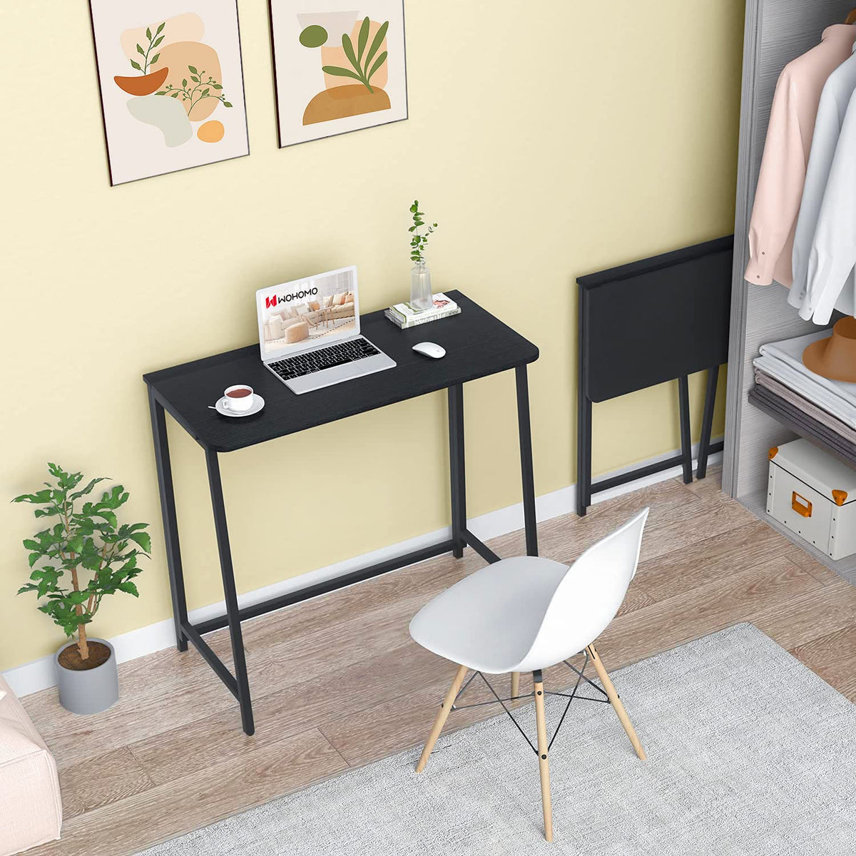 Black Folding Desk A393