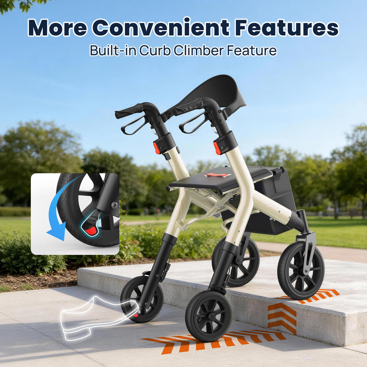 Rollator Walker with Seat K506
