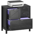Black 4 Drawer File Cabinet W155361