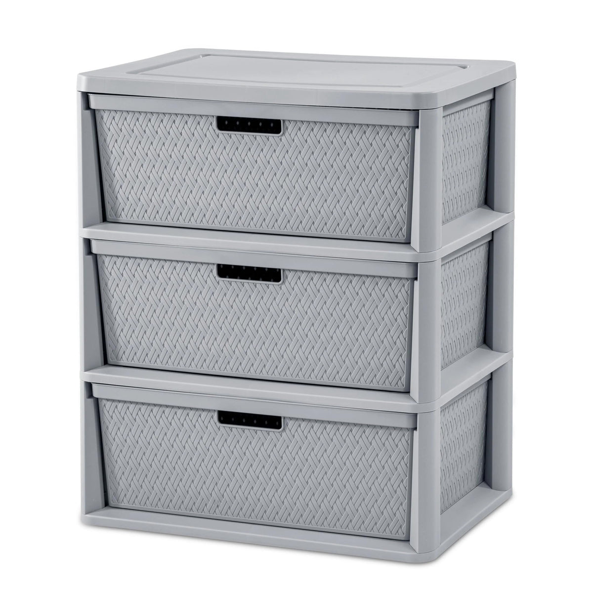 Gray 3 Drawer Storage Tower G639586