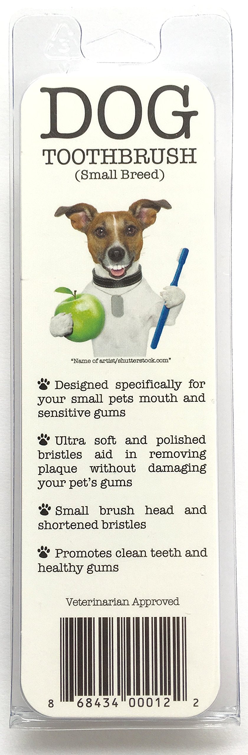 Dog & Cat Toothbrush, Small Brush Head D492