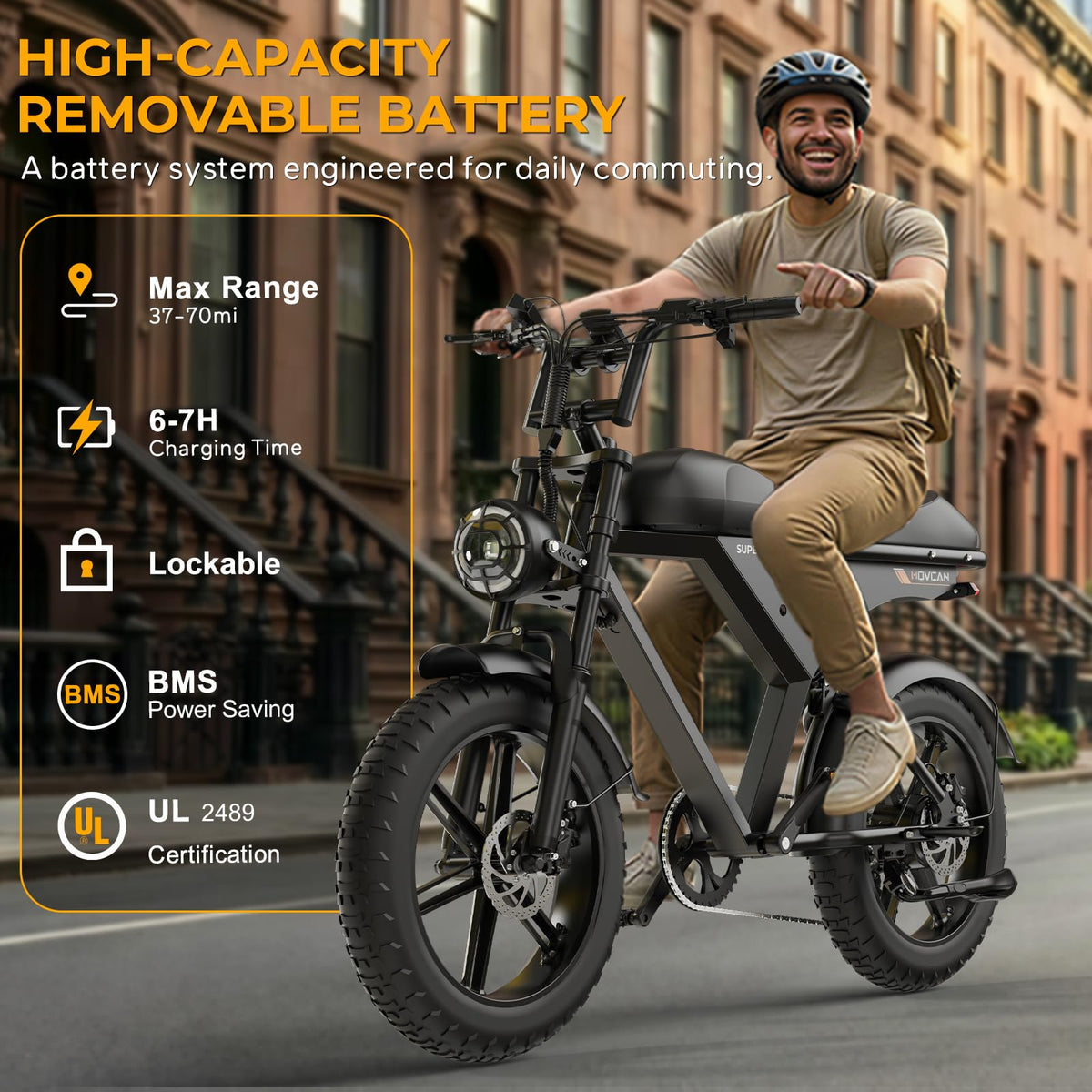 1000W Electric Bike 20" Fat Tire 7-Speed P31308