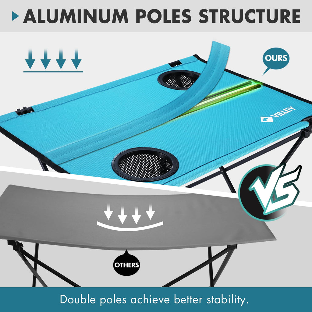 Folding Camping Table with 2 Cup Holders G383