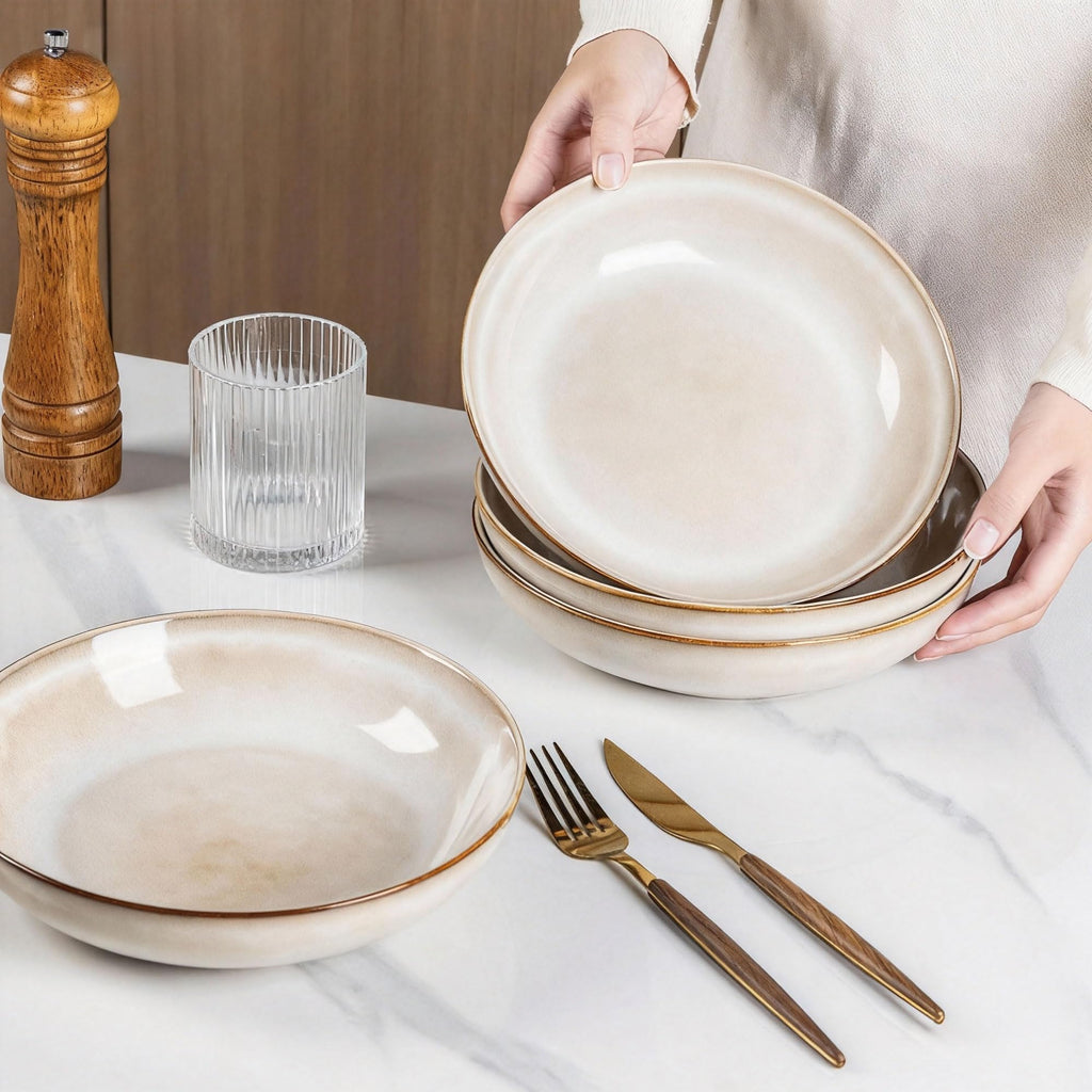 Ceramic Pasta Bowls Set of 4 Z842216