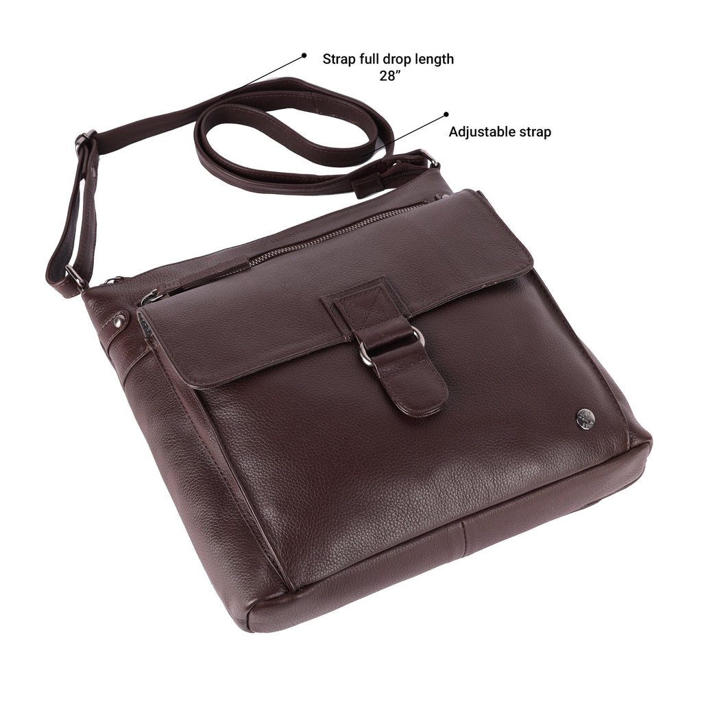 Large Soft Real Leather Womens Crossbody Handbags and Purses L36967