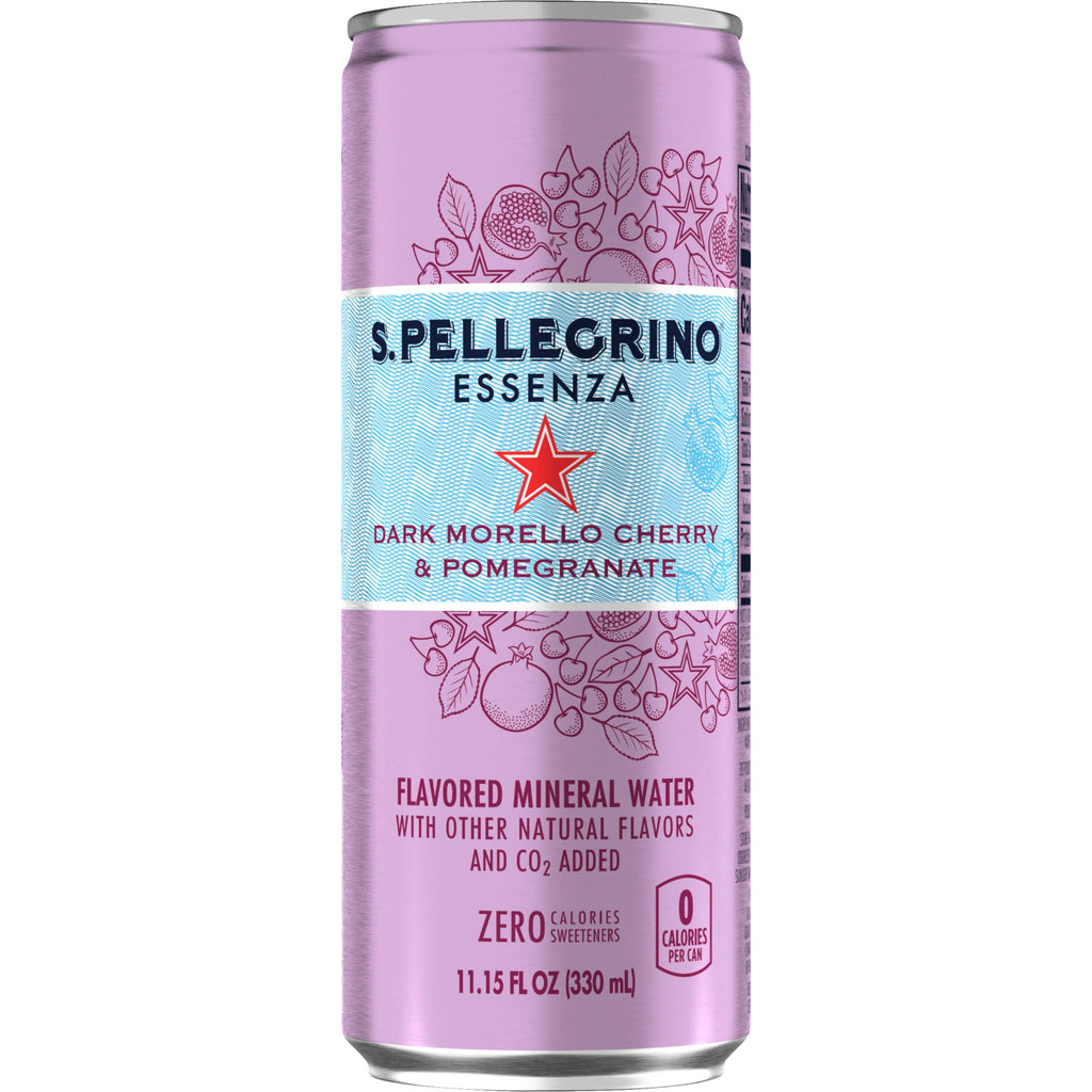 Dark Morello Cherry & Pomegranate Sparkling Water 11.2 Fl Oz (pack of 8) Y2664