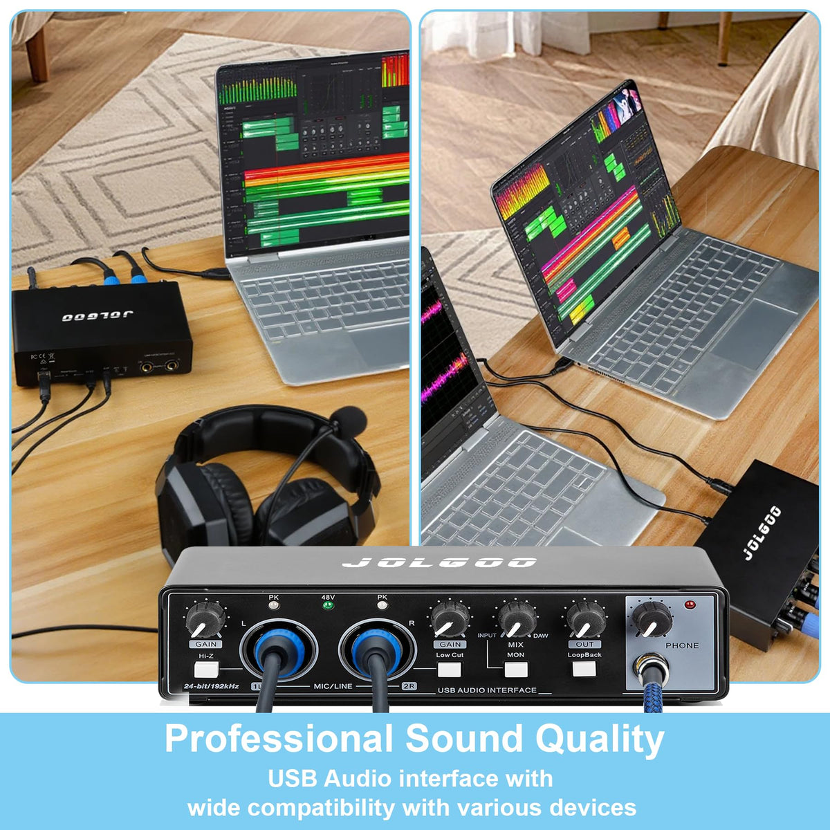 2x2 USB Audio Interface, 24-Bit/192kHz K68976