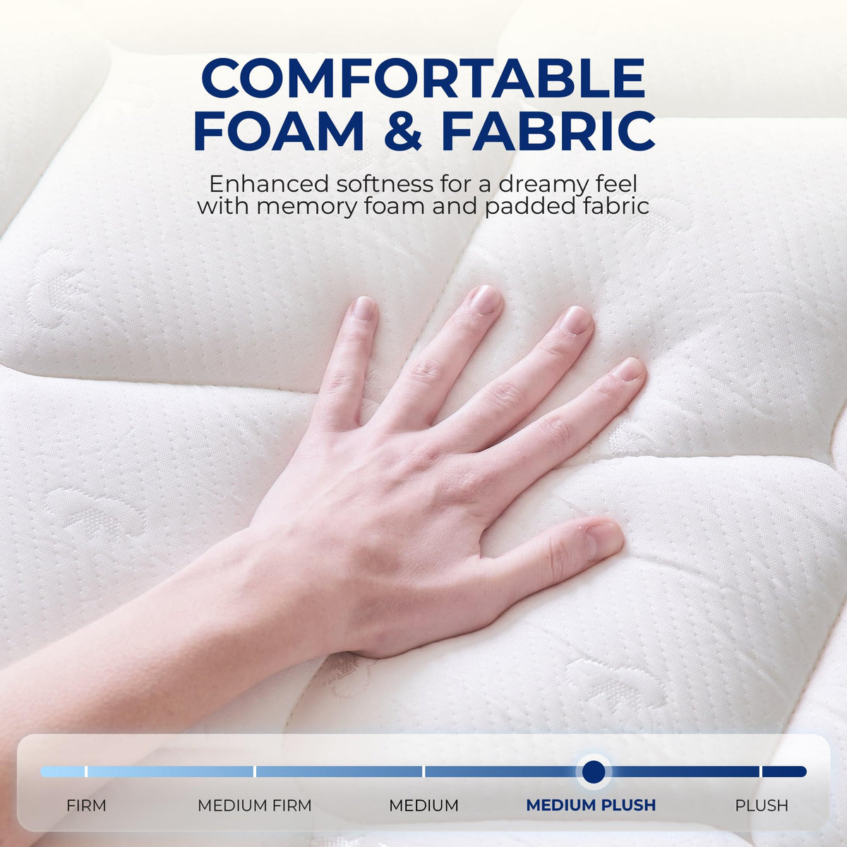 Full Size 10 Inch Hybrid Pocket Spring Mattress B878