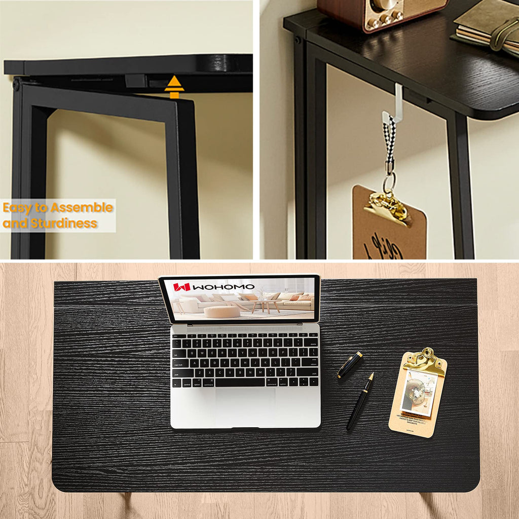 Black Folding Desk A393