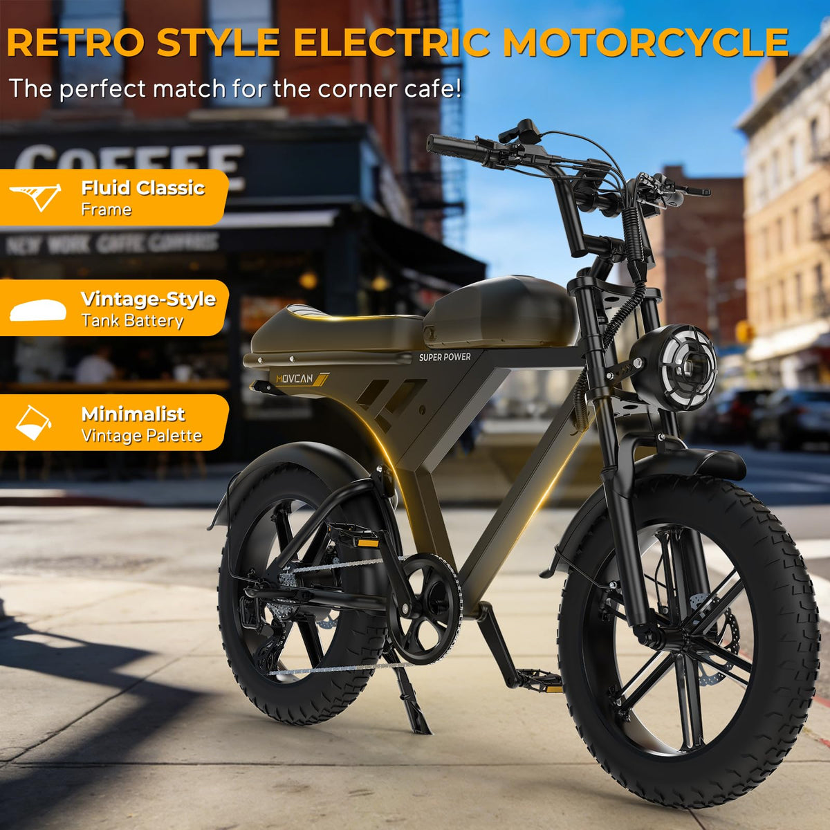 1000W Electric Bike 20" Fat Tire 7-Speed P31308