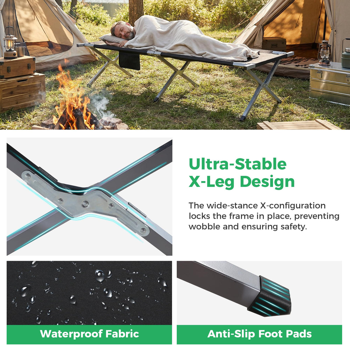 Portable Folding Camping Cot U651