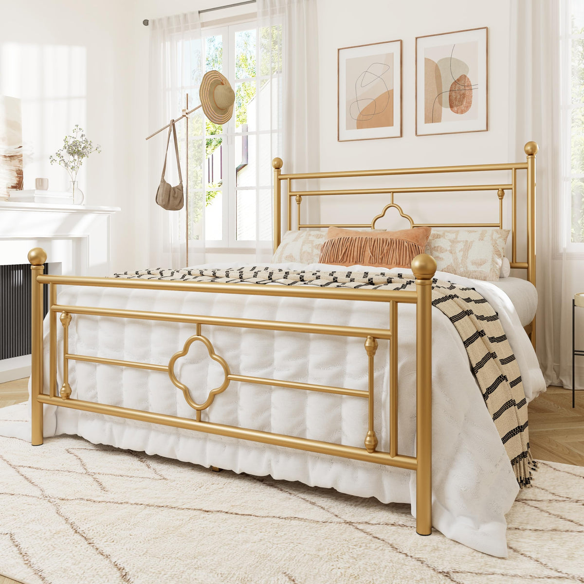 Full Size Metal Platform Bed Frame V605113