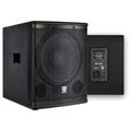 18 inch 3000W Powered PA DJ Subwoofer with Class-D Amplifier, Black R756