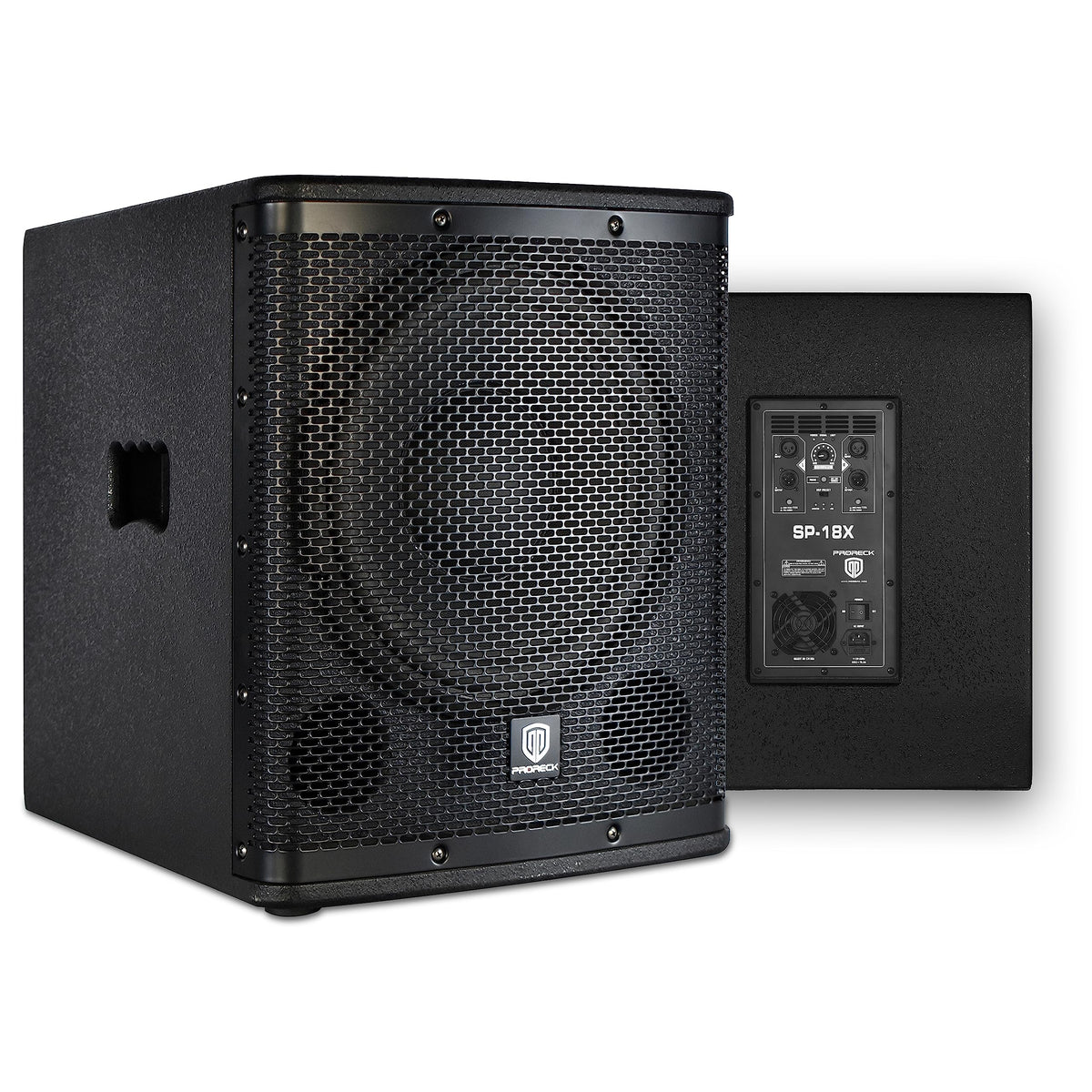 18 inch 3000W Powered PA DJ Subwoofer with Class-D Amplifier, Black R756