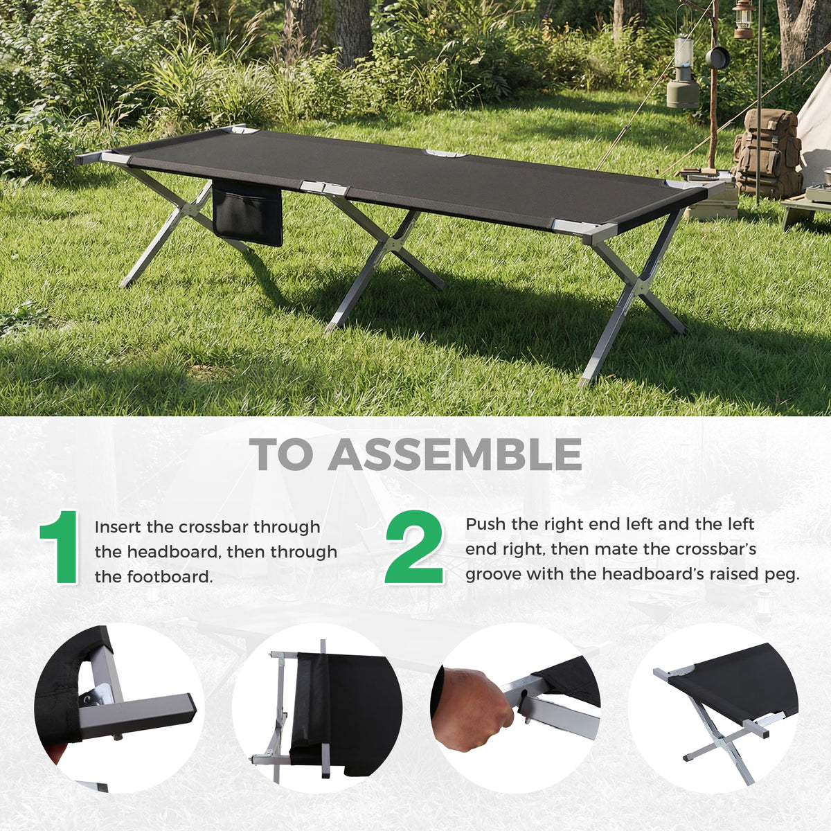 Portable Folding Camping Cot U651