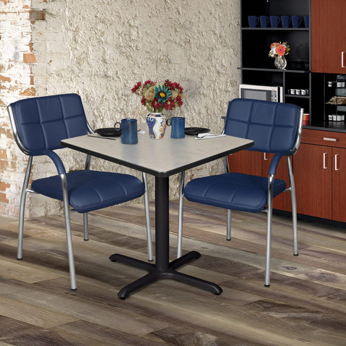 30" Square Breakroom Table Maple D7981