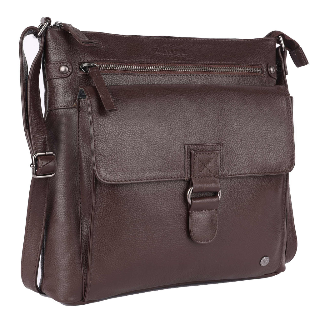 Large Soft Real Leather Womens Crossbody Handbags and Purses L36967