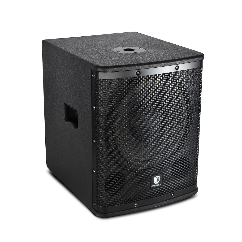 18 inch 3000W Powered PA DJ Subwoofer with Class-D Amplifier, Black R756
