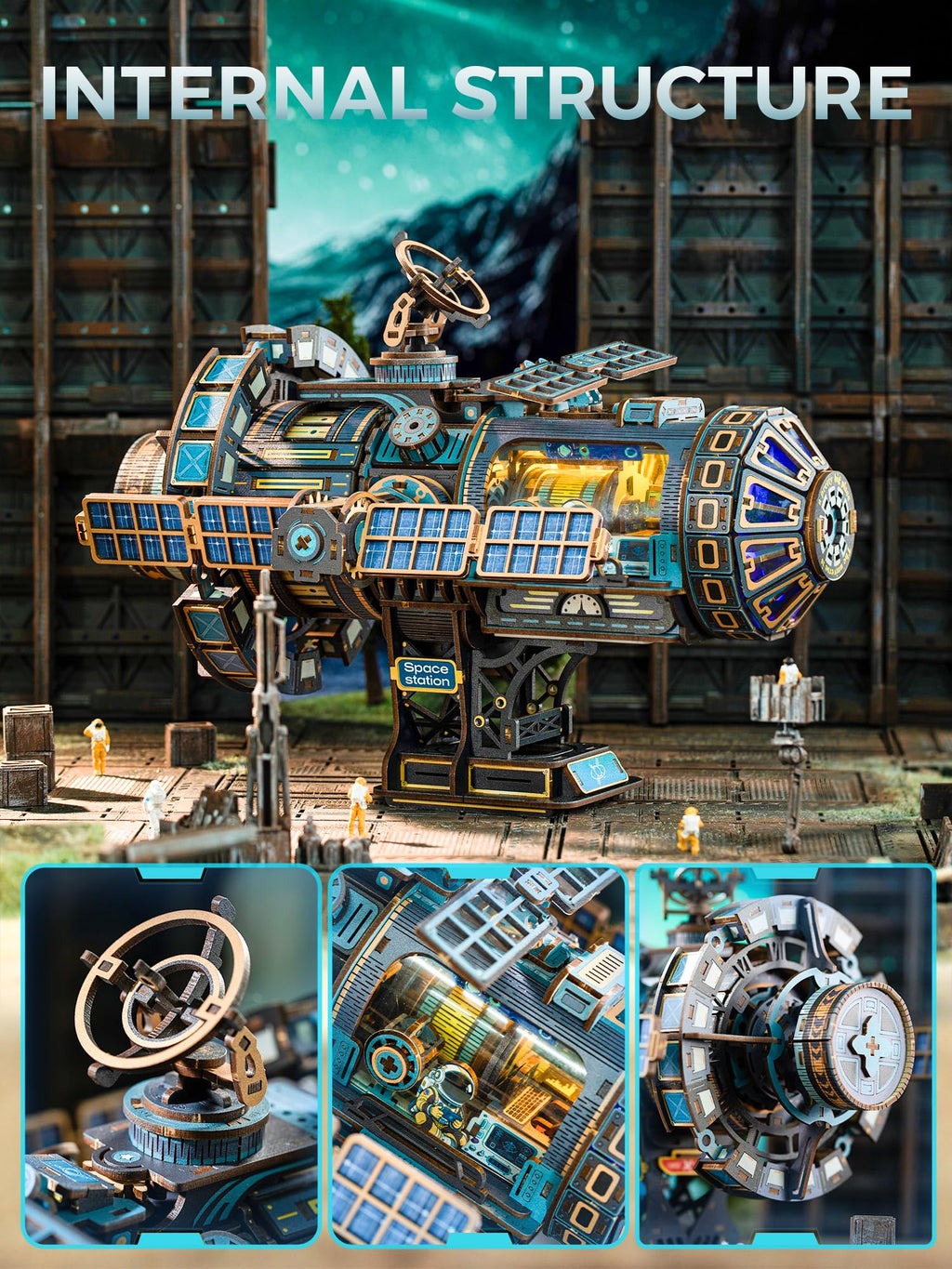 511-Piece 3D Puzzle Mechanical Model Kit with Lights, Music & Motor O8640